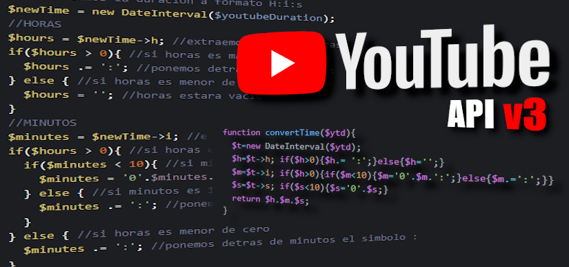 Convertir duración de video de la API v3 de Youtube en PHP