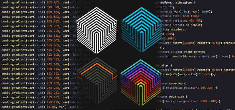 Hexacubos animados con CSS